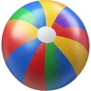Beach ball sticker