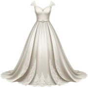 Wedding dress sticker