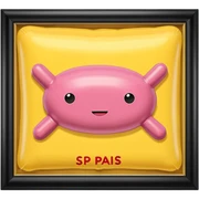 paris SPAM meat jeff koons style inflatable sculpture art  sticker