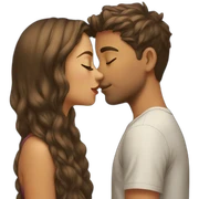 Girl kiss sticker