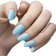 Nails light blue sticker