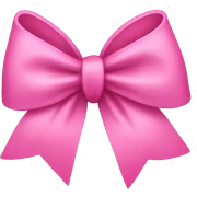 Pink bow sticker