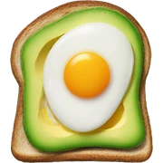 Avocado and egg on toast sticker