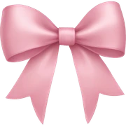 light pink ribbon bow sticker