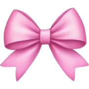 Pink bow sticker