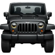 Black Jeep Wrangler sticker
