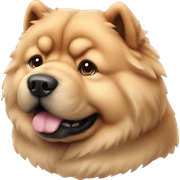 Chow chow cute dog sticker