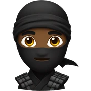 black ninja sticker
