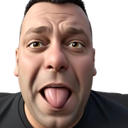 black shirt portrait meme sticker