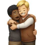 Hugging emoji sticker