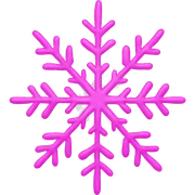 Pink snowflake  sticker