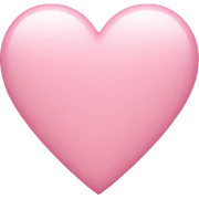 Soft pink heart sticker