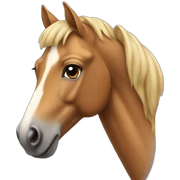 tan horse sticker