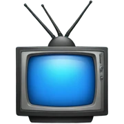  blue tv sticker