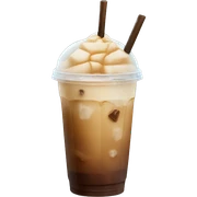 Starbuck ice coffee with ice cubes sticker