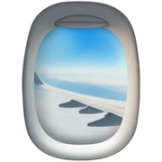 airplane window view sticker