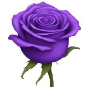 one purple rose sticker