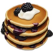 Black Blackberry pancakes  sticker