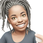 smiling boy with dreadlocks sticker