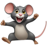 Ratón jerry bailando sticker