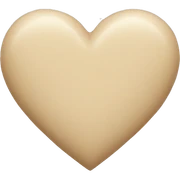 Beige heart  sticker