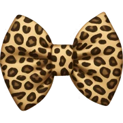 leopard bow sticker