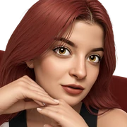 realistic portrait of girl sticker