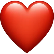 A red Heart with a t in it  sticker
