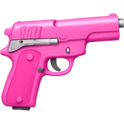 Pink gun sticker