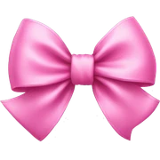 Pink bow sticker