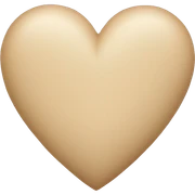 Beige heart sticker