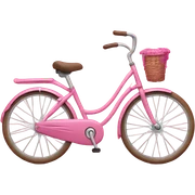 Pink bicycle  sticker