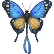 Mariposa azul  sticker