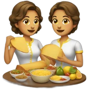 Solteritas colombianas comida  sticker