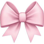 light pink bow sticker