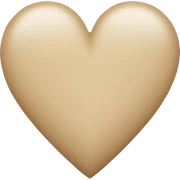 Beige heart sticker