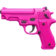 pink gun sticker