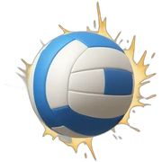 volleyball spiking sticker