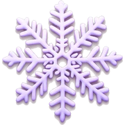 pastel pink snowflake  sticker