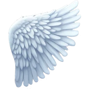 Iced angel wing just one wing sticker