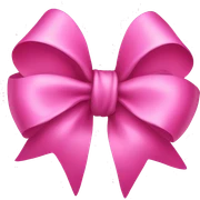 pink bow sticker