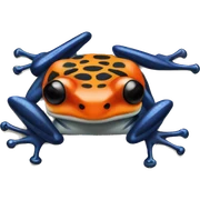 poison arrow frog top view sticker