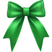 Green bow sticker