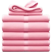 Pink stack of towels  sticker