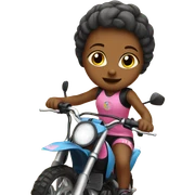 Baby girl on dirt bike sticker