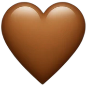 heart brown sticker