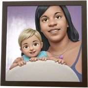 baby necklace with siblings sticker