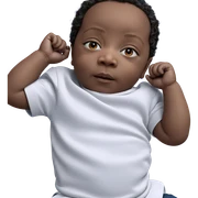 realistic portrait of boy sticker