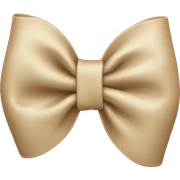 Beige bow sticker