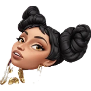 freckled girl with earrings sticker